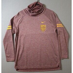 Nike Therma-FIT Cowl Neck Fleece Pullover Hoodie Large FSU Warmup Shield Logo
